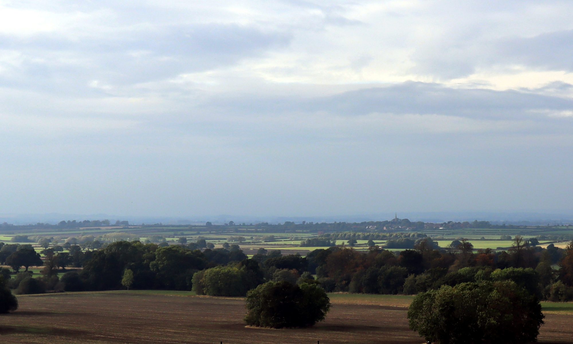 View of Barkestone taken from Belvoir Castle