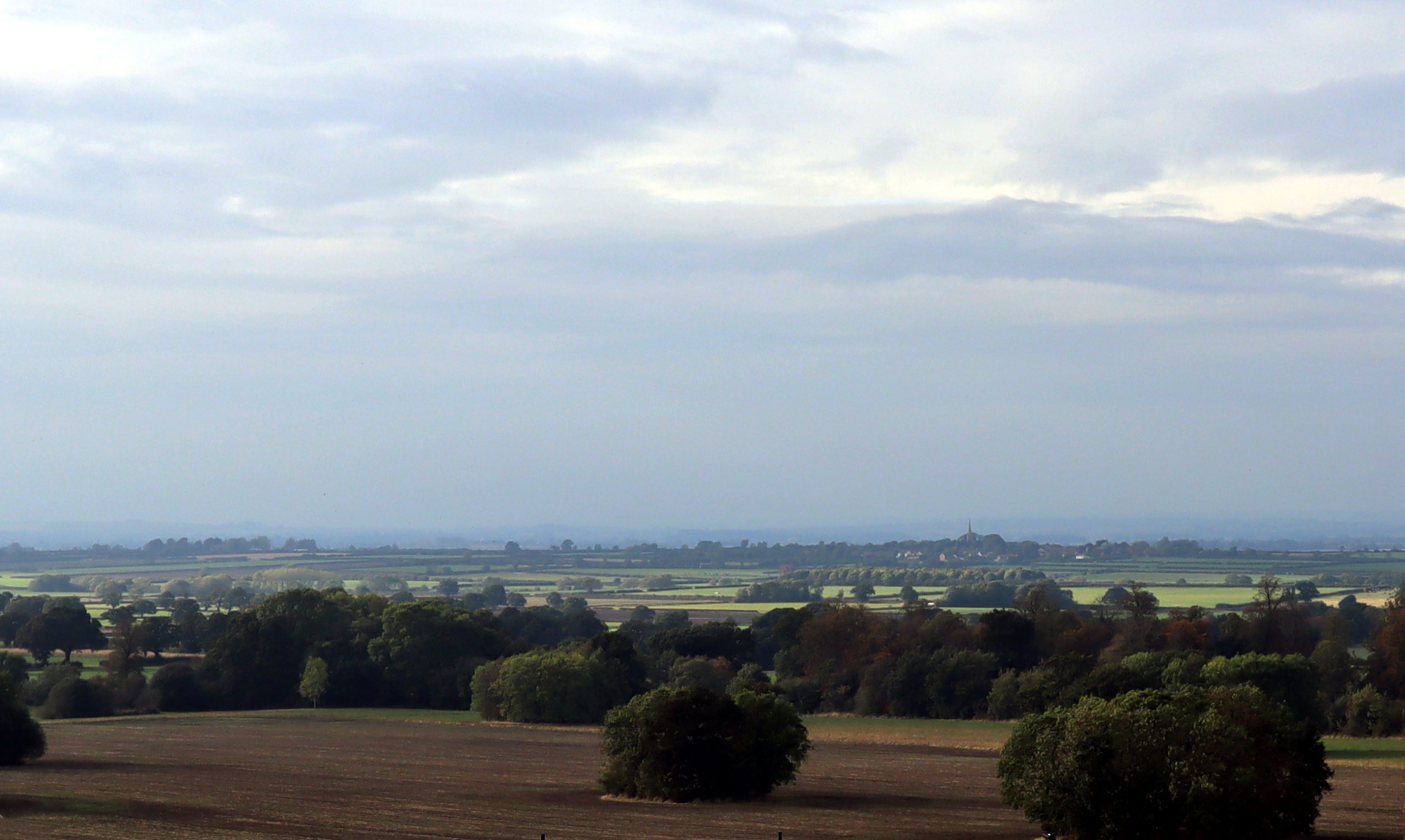 View of Barkestone taken from Belvoir Castle
